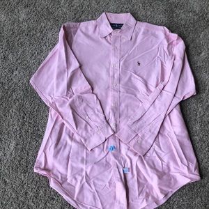 Pink men’s dress shirt 100% cotton